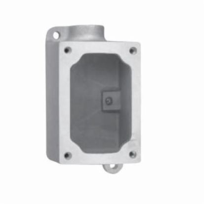 EATON Crouse-Hinds series FlexStation™ EDS271 Dead End Back Box, 3/4 in, 1 Gangs, Electro-Galvanized