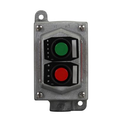 EATON Crouse-Hinds series FlexStation™ EFS215 1-Gang Dead End Factory Sealed Heavy Duty Pushbutton Switch Control Station, 600 VAC, 1NO-1NC, 1 Operator, NEMA 3/7BCD/9EFG