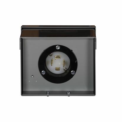 EATON Cutler-Hammer Series EGSPIB30 1-Phase Power Inlet Box, 120/240 VAC, 30 A, For Use With Transfer Switch, NEMA 3R/L14-30 NEMA Rating