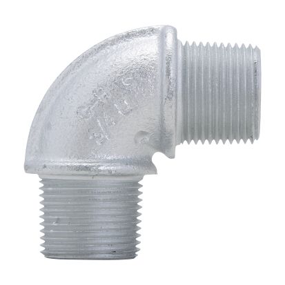 EATON Crouse-Hinds series EL195 elbow, Male, Feraloy iron alloy or ductile iron, 90 Degree, 1/2 Inch