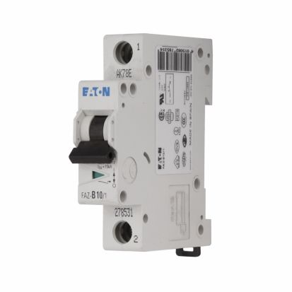 Eaton FAZ-C1/1-SP Type FAZ Standard Current Limiting Supplementary Protector, 277 VAC, 48 VDC, 1 A, 10 kA Interrupt, 1 Pole, Thermal Magnetic/5 to 10X in Trip