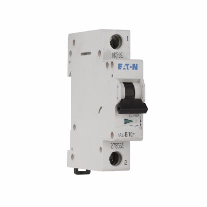 Eaton FAZ-C10/1-NA-SP Type FAZ-NA Miniature Current Limiting Supplementary Protector, 480/277 VAC, 10 A, 10/14 kA Interrupt, 1 Pole, Thermal Magnetic/5 to 10X in Trip