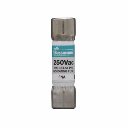 EATON Bussmann Series FNA-1 Pin Indicating Time Delay Midget Fuse, 1 A, 125 VAC, 10 kA, Class Supplemental, Cartridge Body