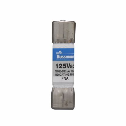 EATON Bussmann Series FNA-10 Pin Indicating Time Delay Midget Fuse, 10 A, 125 VAC, 10 kA, Class Supplemental, Cartridge Body