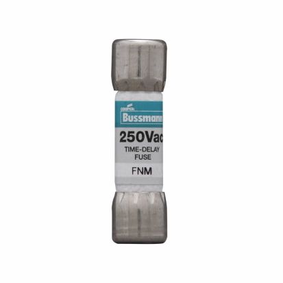 EATON Bussmann Series Fusetron™ FNM-1 Time Delay Midget Fuse, 1 A, 250 VAC, 35/10000 A, Class CC/Supplemental, Cylindrical Body