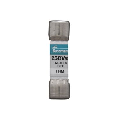 Eaton Corp Bussmann Series Fusetron™ FNM-3 Time Delay Midget Fuse, 3 A, 250 VAC, 100/10000 A, Class CC/Supplemental, Cylindrical Body