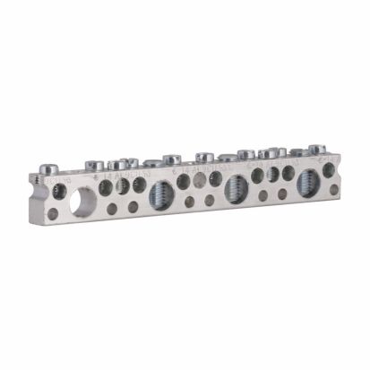 EATON Cutler-Hammer Series GBK13 Ground Bar Kit, 4.61 in L, 14 to 6 AWG, 14 to 12 AWG Aluminum/Copper Conductor, 13 Terminals, For Use With Type CH/BR 3/4 in Loadcenter and Circuit Breaker