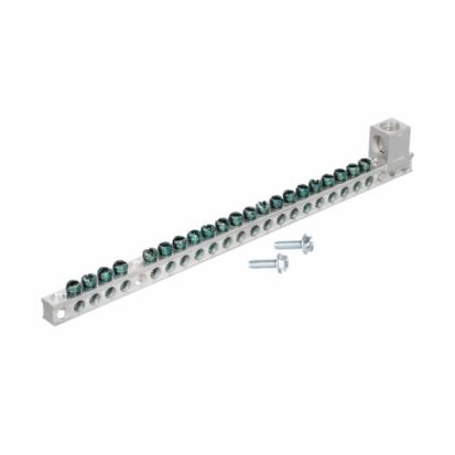 EATON Cutler-Hammer Series GBK2120 Ground Bar Kit, For Use With CH and BR Loadcenter, 3/4 in Size, Aluminum/Copper