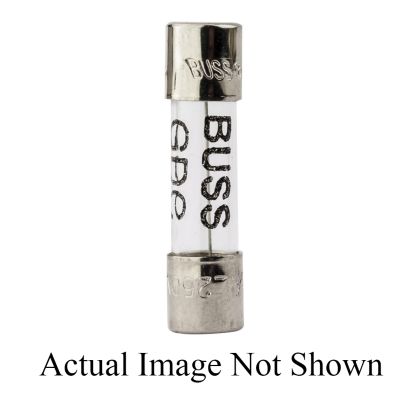 Eaton Bussmann Series GDC-2A Low Breaking Small Dimension Time Delay Fuse With Nickel Plated Brass End Caps, 2 A, 250 VAC, 35 A, Cylindrical Body