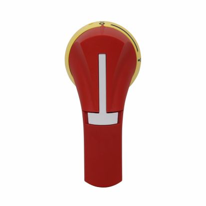 EATON Bussmann Series H4X-06R Front Operated Padlockable External Pistol Handle, 4.92 in L x 3.07 in W x 1.77 in H, Red/Yellow