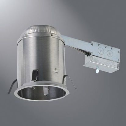 Cooper Lighting HALO AIR-TITE® H5RICAT Line Voltage Remodel Recessed Lighting Housing, PAR20/PAR30 HALOgen Lamp, IC Insulation, 120 VAC, 5-1/2 in Ceiling Opening, Aluminum Housing