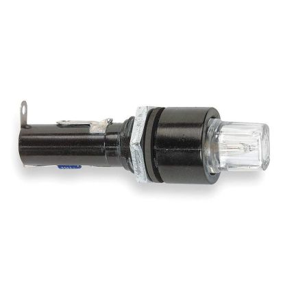 EATON Bussmann Series HKL Octagon Knob Fuse Holder With Neon Indicator and Flanges, 250 VAC, 15 A, 4 Poles