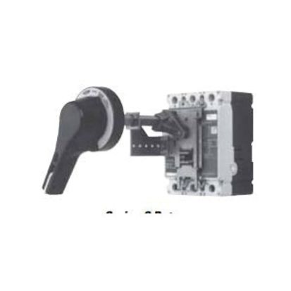 Eaton HM1R12X C Series Handle Mechanism, 4/4X NEMA Rating, Rotary Handle/Operation, Through-the-Door Handle Mounting, For Use With C Series F-Frame Molded Case Circuit Breaker