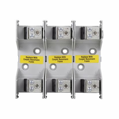 EATON Bussmann Series JM60100-3CR JM600 Fuse Block, 600 VAC, 70 to 100 A, J Class, 14 to 1/0 AWG Wire, 3 Poles