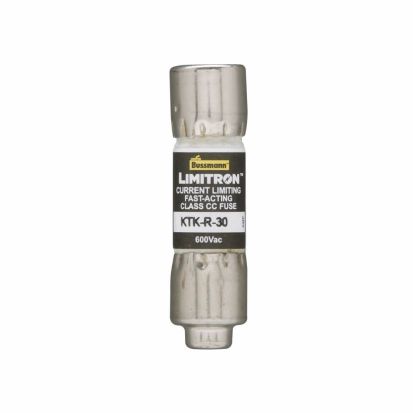 EATON Bussmann Series Limitron™ KTK-R-15 KTK-R Fast Acting Fuse, 15 A, 600 VAC, 200 Ka Interrupt, CC Class, Cylindrical Body