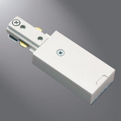 Cooper Lighting HALO PowerTrac™ L901MB Push-In Live End Connector, 1 Circuit, 5.201 in L x 4.301 in W, Polycarbonate