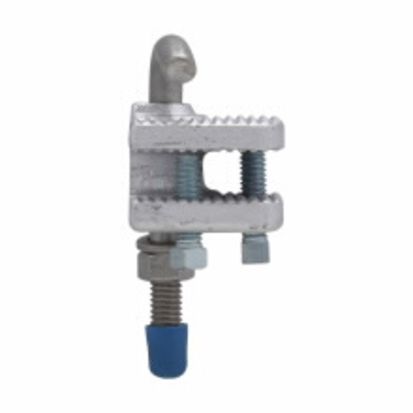 Eaton Crouse-Hinds series LCC010 Cable Tray Conduit Clamp, 4 in Conduit, Cast Iron, Electro-Galvanized/Aluminum Acrylic Painted