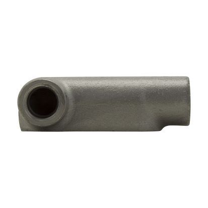 Eaton Corp Crouse-Hinds series LL17 Condulet Form 7 conduit outlet body, Feraloy iron alloy, LL shape, 1/2 Inch