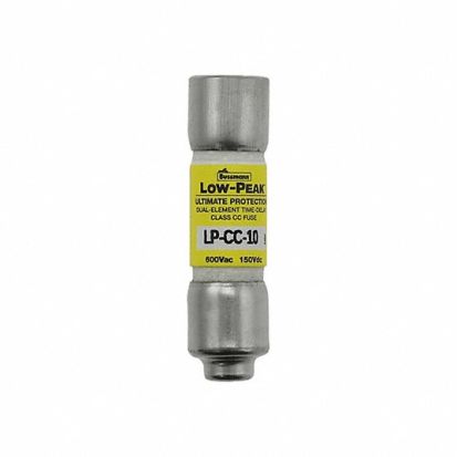 Eaton Corp Bussmann Series Low-Peak™ LP-CC-10 LP-CC Current Limiting Time Delay Fuse, 10 A, 600 VAC/150 VDC, 200/20 kA Interrupt, Class: CC, Cylindrical Body