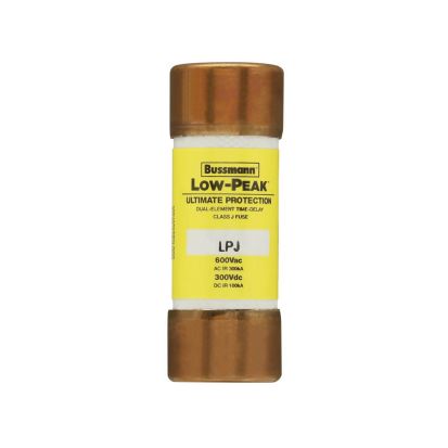 EATON Bussmann Series Low-Peak™ LPJ-30SP Current Limiting Time Delay Fuse, 30 A, 600 VAC/300 VDC, 300/100 kA, Class J, Cylindrical Body