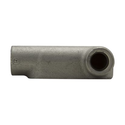 Eaton Crouse-Hinds series LR27 Condulet Form 7 conduit outlet body, Feraloy iron alloy, LR shape, 3/4 Inch