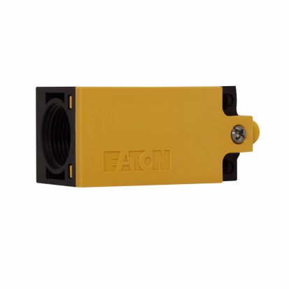 EATON Cutler-Hammer Series LS-S02-24DFT-ZBZ-X LS-TITAN SAFETY INTERLOCK SWITCH, CABINET DOOR INTERLOCK, POLYAMIDE PA66-GF25 ENCLOSURE, 6A MAX AC, 3A MAX DC, 2NC, SLOW MAKE BREAK, POSITIVE OPENING, 6A AT 240VAC, 3A AT 24VDC, SCREW TERMINALS, 24VDC INPUT