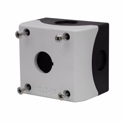 EATON M22-I1-PG 1-Element Pushbutton Enclosure, 3.15 in L x 2.83 in W x 2.2 in D, NEMA 4X/13, Plastic