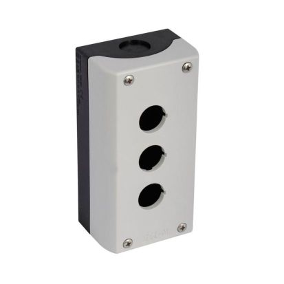 EATON M22-I3-PG 3-Element Non-Illuminated Pushbutton Enclosure, 3.15 in L x 6.02 in W, NEMA 4X/13 NEMA Rating, Plastic