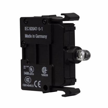 EATON Cutler-Hammer Series M22-LED230-R Illuminated Light Unit, 22.5 mm, LED Lamp, 85 to 264 VAC, Screw Terminal, Red