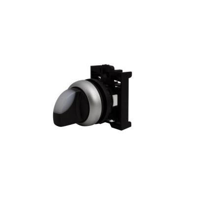 EATON Cutler-Hammer Series M22-WRLK-W M22 Modular Illuminated Selector Switch Operator, 22.5 mm, Knob Operator, 2 Positions, White