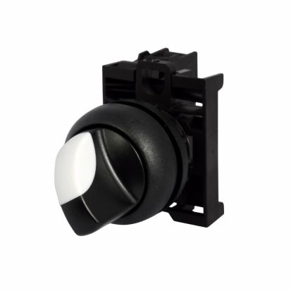 EATON M22S-WKV-K10 M22 Non-Illuminated Selector Switch, 22.5 mm, 1NO Contact, Black