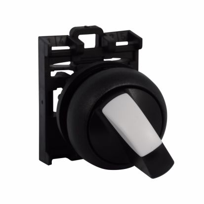 EATON Cutler-Hammer Series RMQ-Titan® M22S-WRK3 Modular Non-Illuminated Selector Switch Operator, 22.5 mm, Black/White