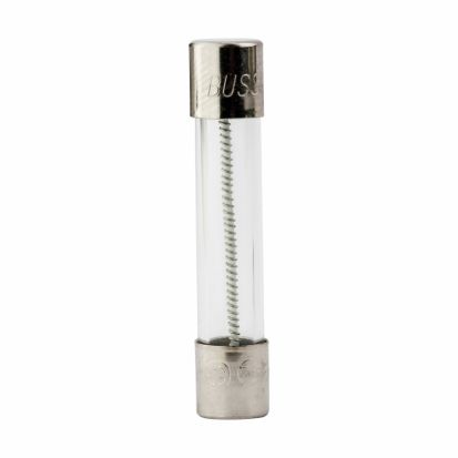 Eaton Bussmann Series MDL-1-1/2-R Time Delay Fuse With Nickel Plated Brass End Caps, 1.5 A, 250 VAC, 100 A/10 kA Interrupt, Cylindrical Body