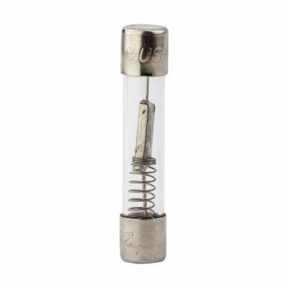 EATON Bussmann Series MDQ-2 MDQ Small Dimension Time Delay Fuse With Nickel Plated Brass End Caps, 2 A, 250 VAC, 100 A Interrupt, Cylindrical Body