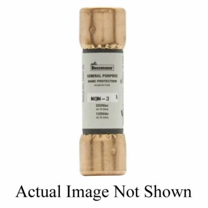 EATON Bussmann Series NON-10 Non-Current Limiting One Time Fuse, 10 A, 250 VAC, 125 VDC, 50 kA Interrupt, Class: H/K5, Cylindrical Body