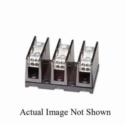 EATON Bussmann Series PDB321-1 Barrier High SCCR Power Distribution Block, 600 VAC/VDC, 175 A, 1 Pole, 8 to 2/0 AWG, 14 to 4 AWG Wire, Phenolic