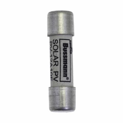 Eaton Bussmann Series PV-12A10F PV-A10 Photovoltaic Fuse, 12 A, 1000 VDC, 50 kA Interrupt, Class: gPV/UL PV, Cylindrical Body