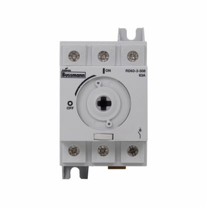 EATON Bussmann Series RD63-3-508 Non-Fused Disconnect Switch, 600 VAC, 63 A, 40 hp, 3 Poles