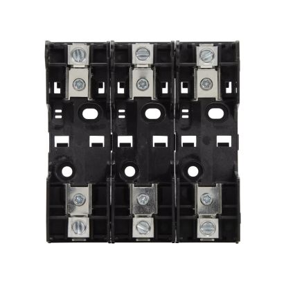 Eaton Corp Bussmann Series RM25060-3CR Modular Knife Blade Fuse Block, 250 VAC, 60 A, Class: R, 14 to 2 AWG, 8 to 2 AWG Wire, 3 Poles