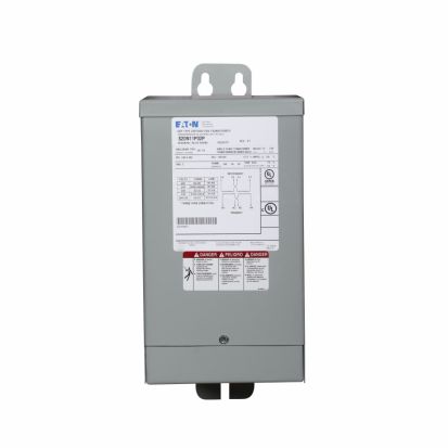 Eaton S34N12P76P General-Purpose Encapsulated Transformer, EP, Single-phase, PV: 240/277, Taps: None, SV: 120V, 115°C, .75 kVA, Al windings, Frame: 58AP, Indoor-Outdoor