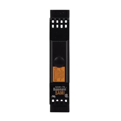 EATON Bussmann Series SAMI-7N Dead Front Indicating Fuse Cover, 0 to 30 A, 600 VAC/VDC, For Use With Class CC Midget Fuse, Thermoplastic, Black
