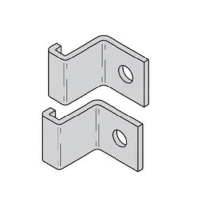 Eaton Corp B-Line Series SB2114AYZ Runway Hold-Down Clamp Kit, For Use With 1-1/2 in H Cable Runway, 1-1/2 in H x 1-5/8 in W, Structural Steel