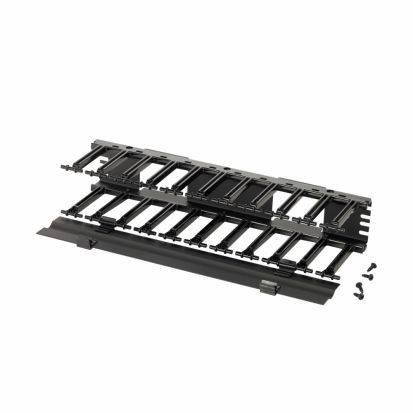 EATON B-Line RCM+™ SB87019S2FB Single Sided Cable Manager, Rack Mount, Steel, Black