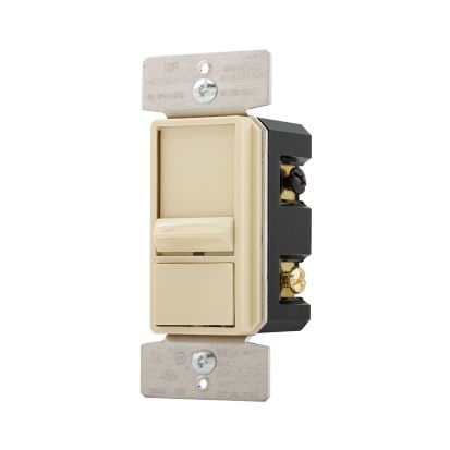 EATON SF10P-V 3-Way Commercial Slide Dimmer, 120/277 VAC, 6/10 A, 1 Pole, Preset Operation Mode, Ivory