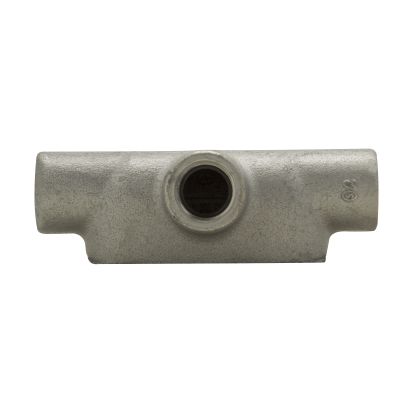 Eaton Crouse-Hinds series T17 Condulet Form 7 conduit outlet body, Feraloy iron alloy, T shape, 1/2 Inch, Rigid