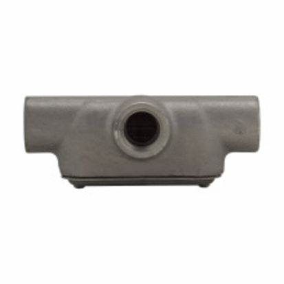 EATON Crouse-Hinds series T27 CG Condulet® SnapPack™ Type T Conduit Outlet Body With Cover and Neoprene Gasket, 3/4 Inch Hub, 7, 9 cu-in, Feraloy® Iron Alloy, Aluminum Acrylic Painted/Electro-Galvanized