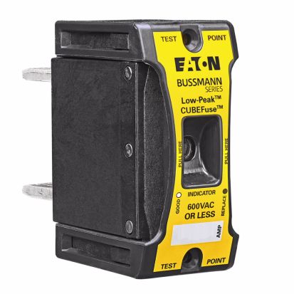 EATON Bussmann Series Series TB345-04 series TCF fuse, Finger safe, 600 Vac, 125A, 200 kAIC, Indicating, Time Delay, Class CF, CUBEFuse, Glass filled PES case