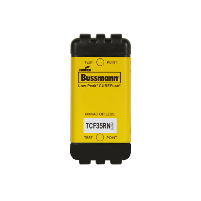 Eaton Bussmann Series TCF35RN Time Delay Cartridge Fuse, 35 A, 600 VAC, 300 kA Interrupt, Class: CF