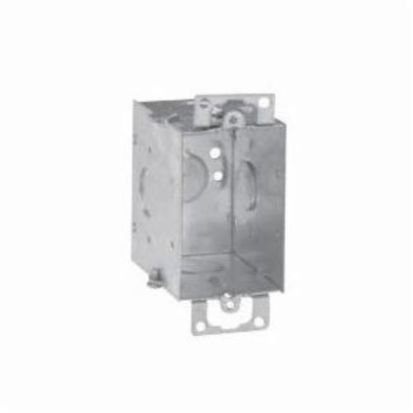 EATON Crouse-Hinds series Thepitt® TP676 Welded Switch Outlet Box, Steel, 14 cu-in Capacity, 1 Gangs, 5 Knockouts, 3 in H x 2 in W x 2-3/4 in D