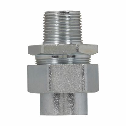 EATON Crouse-Hinds series UNY215 union, Rigid/IMC, Male, Steel, Group B rated, 1/2" female to 3/4" male